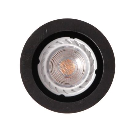 Luster na sajli 1xGU10/10W/230V jasen/masivno drvo crno