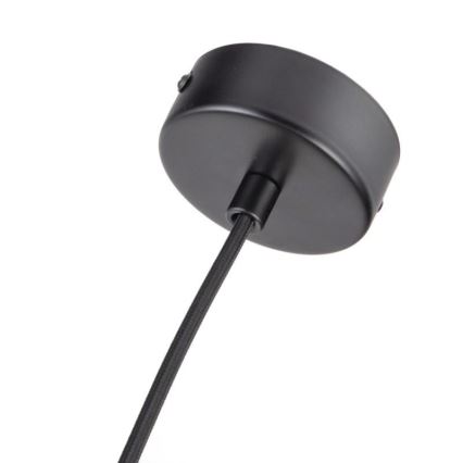 Luster na sajli 1xGU10/10W/230V jasen/masivno drvo crno