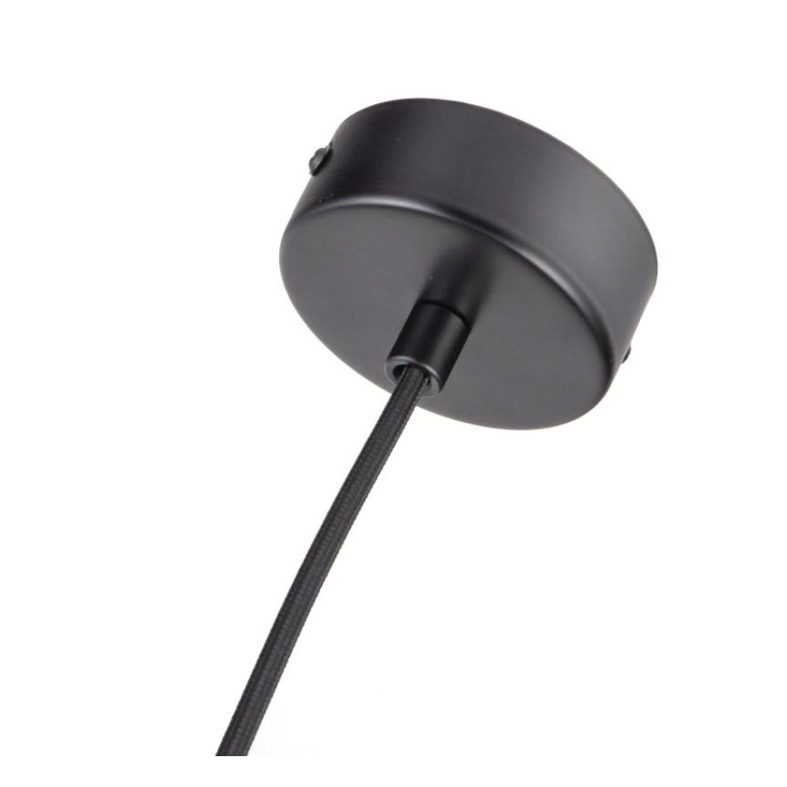 Luster na sajli 1xGU10/10W/230V jasen/masivno drvo crno