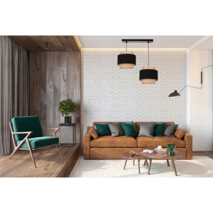 Luster na sajli 2xE27/60W/230V bež