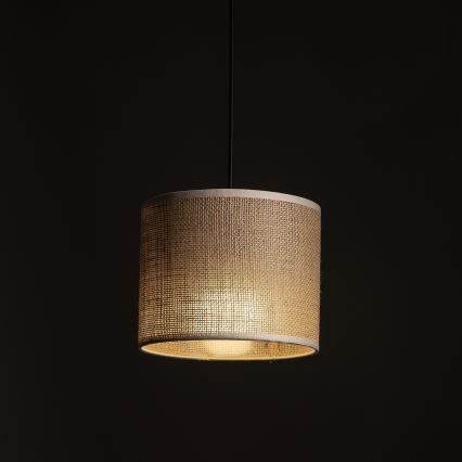 Luster na sajli za 3-fazni šinski sastav TRACER 1xE27/15W/230V pr. 20 cm crno/braon