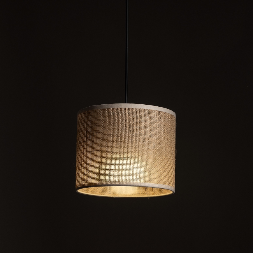 Luster na sajli za 3-fazni šinski sastav TRACER 1xE27/15W/230V pr. 20 cm crno/braon