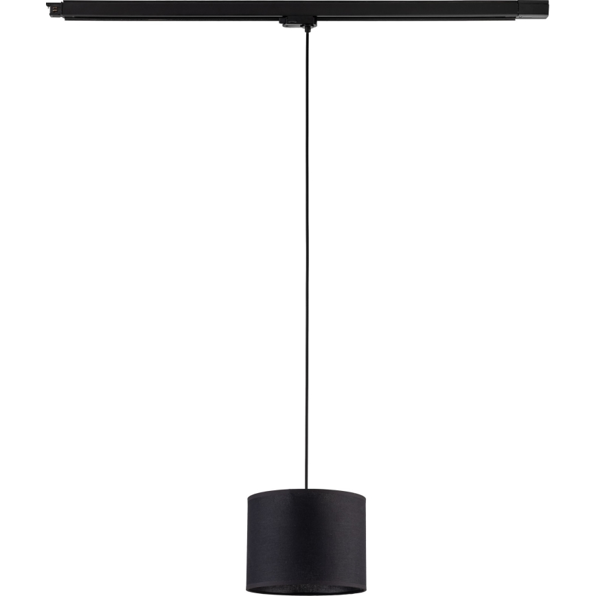 Luster na sajli za 3-fazni šinski sastav TRACER 1xE27/15W/230V pr. 20 cm crno