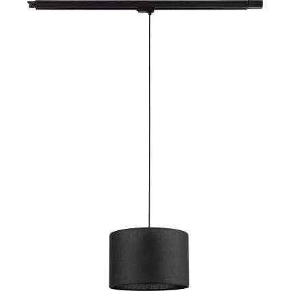 Luster na sajli za 3-fazni šinski sastav TRACER 1xE27/15W/230V pr. 30 cm crno