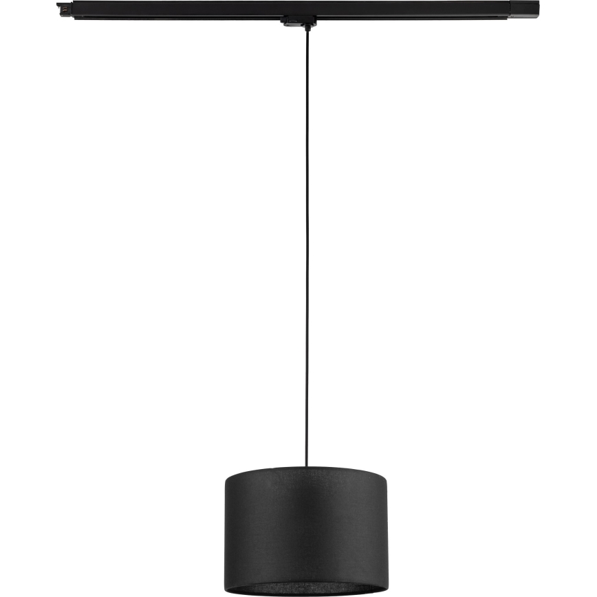 Luster na sajli za 3-fazni šinski sastav TRACER 1xE27/15W/230V pr. 30 cm crno