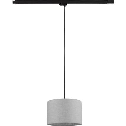 Luster na sajli za 3-fazni šinski sastav TRACER 1xE27/15W/230V pr. 30 cm crno/sivo