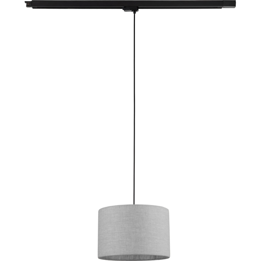 Luster na sajli za 3-fazni šinski sastav TRACER 1xE27/15W/230V pr. 30 cm crno/sivo