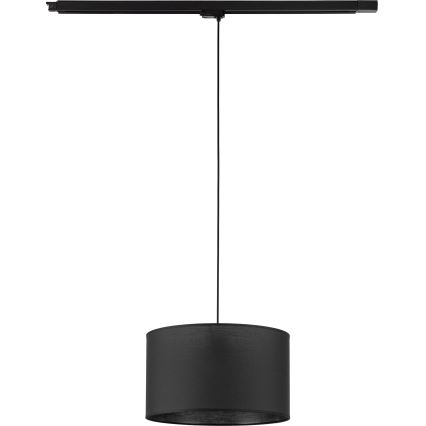 Luster na sajli za 3-fazni šinski sastav TRACER 1xE27/15W/230V pr. 38 cm crno