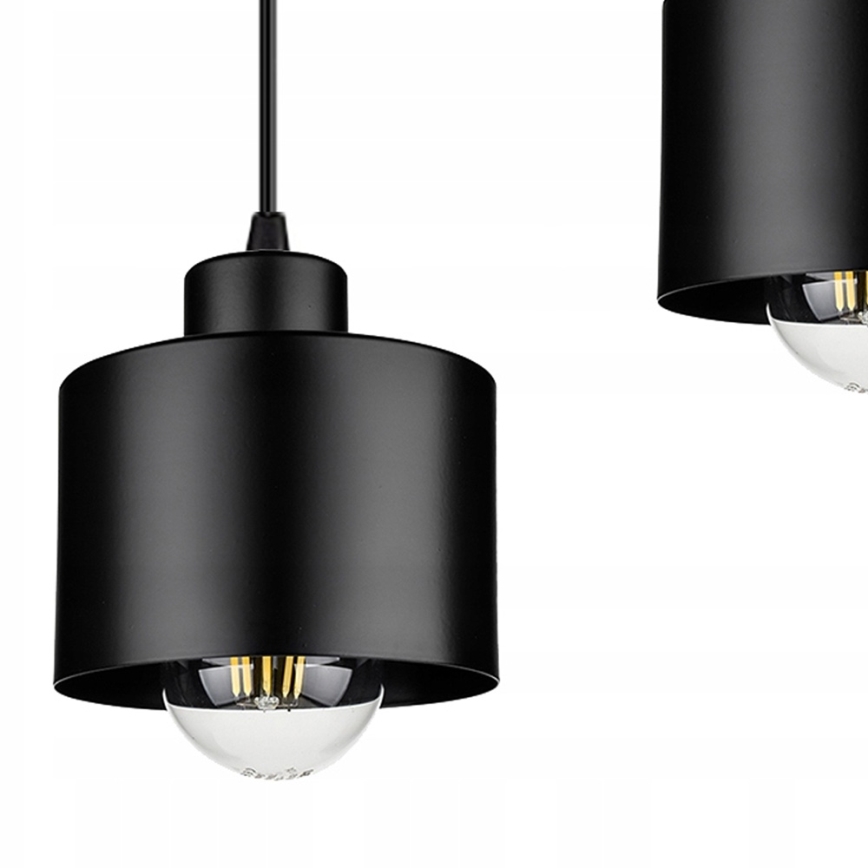 Luster na sajli 3xE27/35W/230V crno