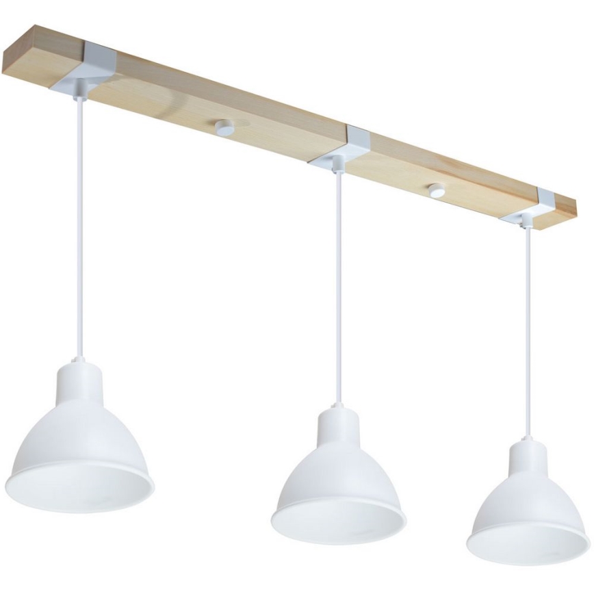Luster na sajli 3xE27/40W/230V bukva/bela