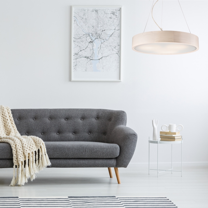 Luster na sajli 3xE27/60W/230V ø 47 cm bor - FSC certificirano