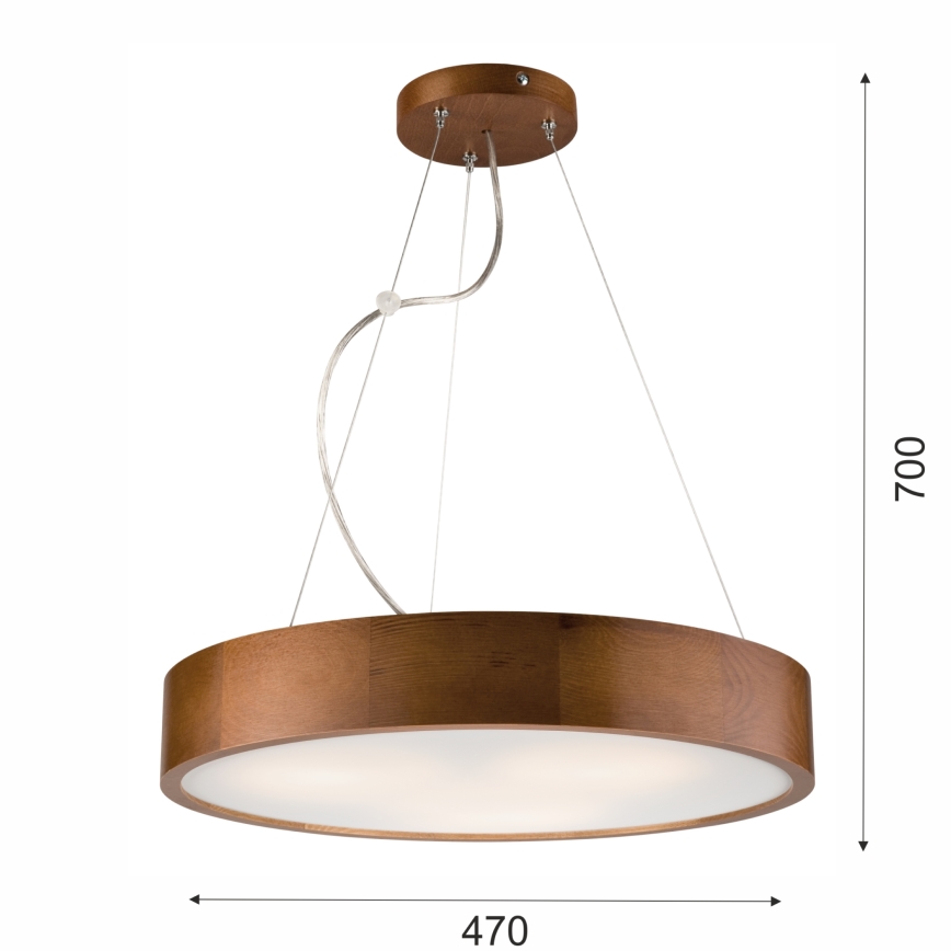 Luster na sajli 3xE27/60W/230V ø 47 cm bor