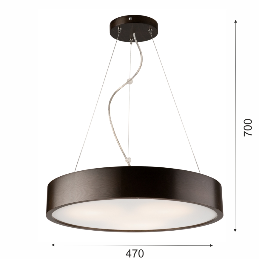 Luster na sajli 3xE27/60W/230V ø 47 cm bor
