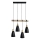 Luster na sajli 4xE27/60W/230V crno