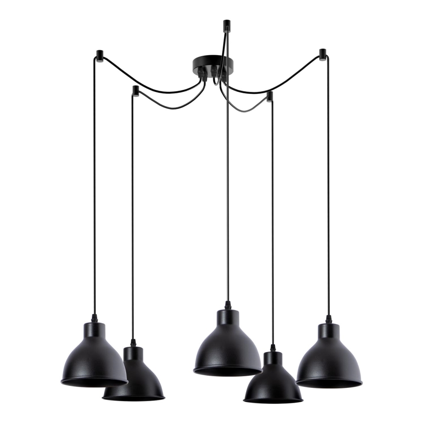 Luster na sajli 5xE27/60W/230V pauk