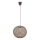 Luster na sajli ABAKA 1xE27/15W/230V braon
