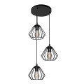Luster na sajli AGAT 3xE27/15W/230V