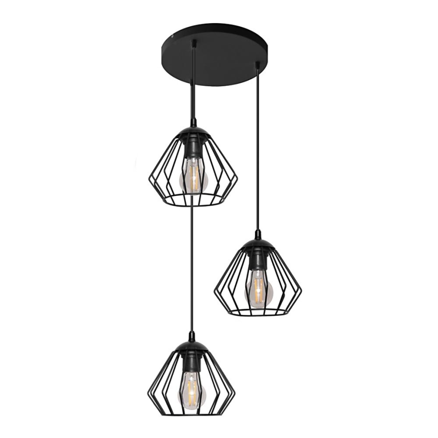 Luster na sajli AGAT 3xE27/15W/230V