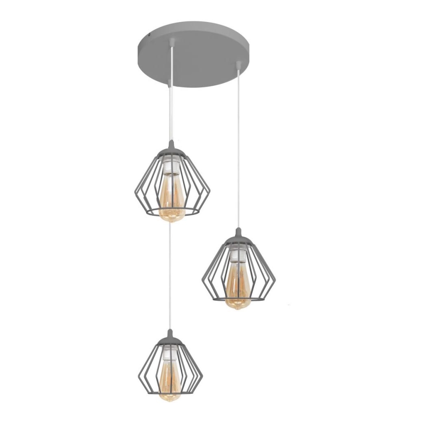 Luster na sajli AGAT 3xE27/15W/230V