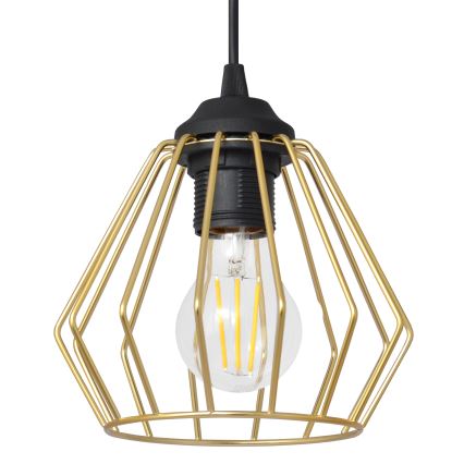 Luster na sajli AGAT 3xE27/15W/230V zlatna/crno