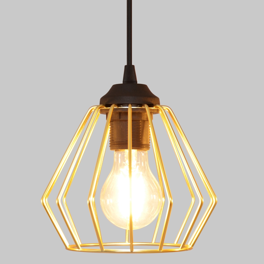 Luster na sajli AGAT 3xE27/15W/230V zlatna/crno