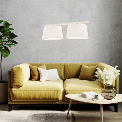 Luster na sajli AIDA 2xE27/60W/230V hrast