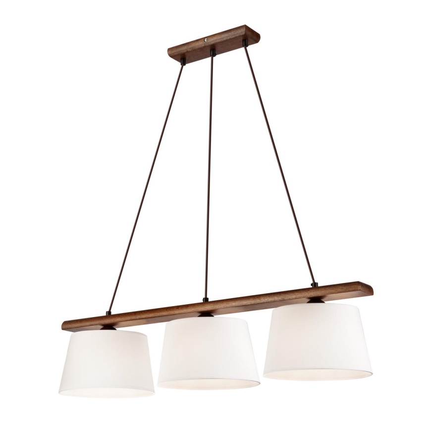 Luster na sajli AIDA 3xE27/60W/230V orah - FSC sertifikovano