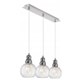 Luster na sajli AKSO 3xE14/40W/230V srebrne boje