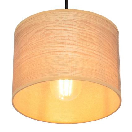 Luster na sajli ALBA 1xE27/15W/230V pr. 20 cm braon/crno