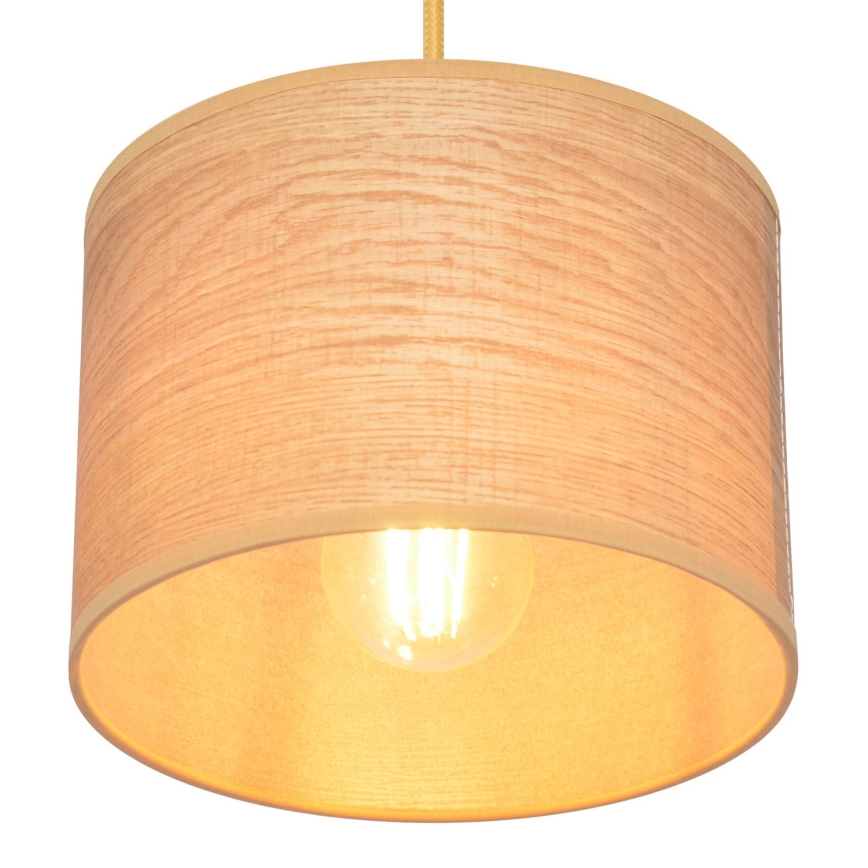 Luster na sajli ALBA 1xE27/15W/230V pr. 20 cm braon