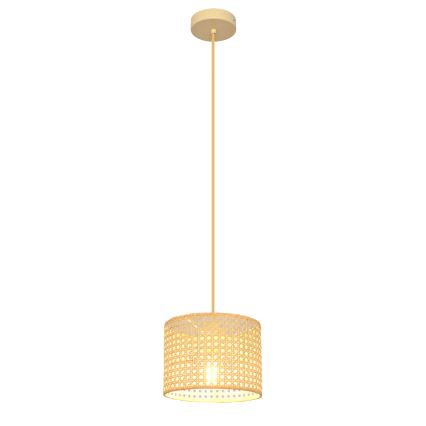 Luster na sajli ALBA 1xE27/15W/230V pr. 20 cm ratan