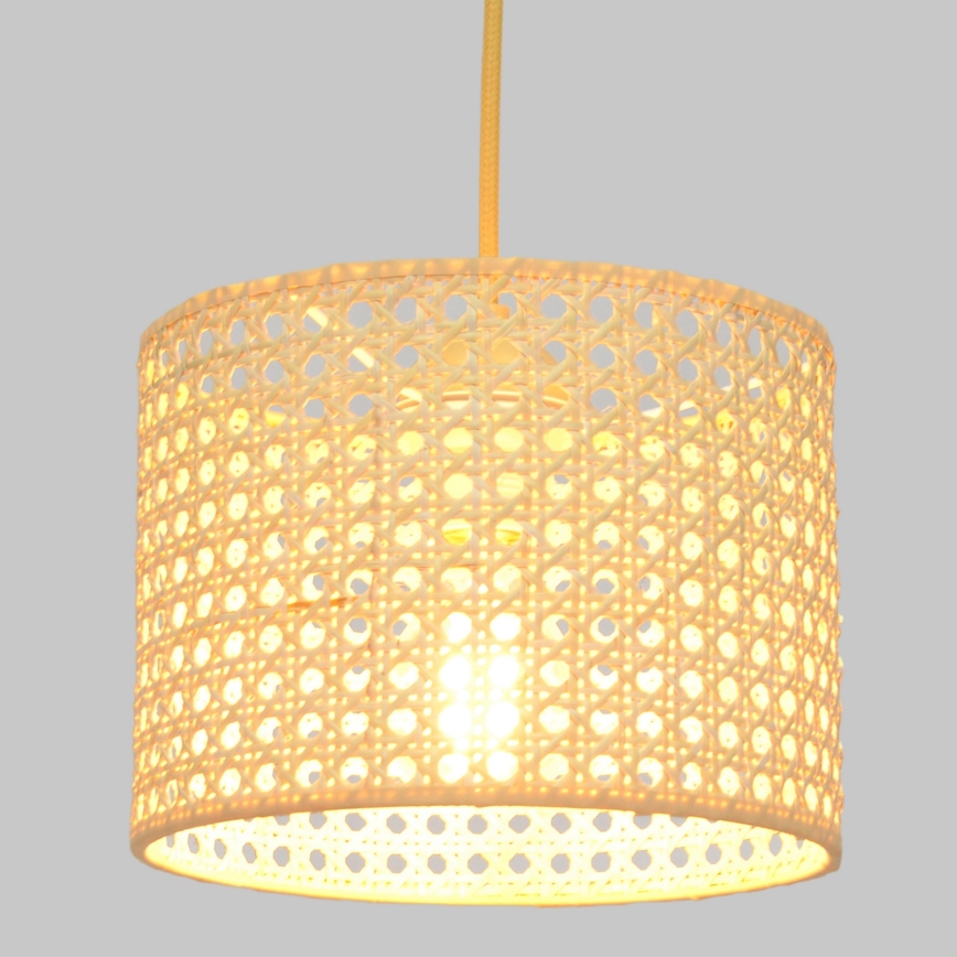 Luster na sajli ALBA 1xE27/15W/230V pr. 20 cm ratan