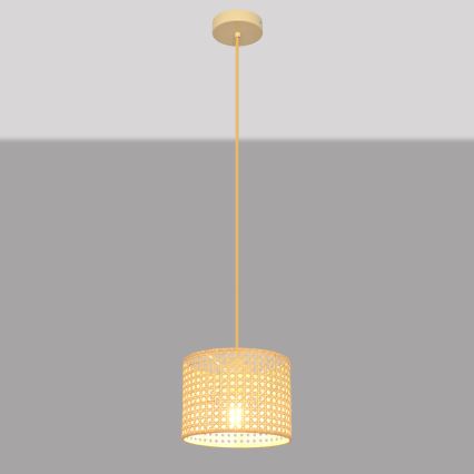 Luster na sajli ALBA 1xE27/15W/230V pr. 20 cm ratan