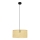 Luster na sajli ALBA 1xE27/15W/230V pr. 40 cm ratan/crno