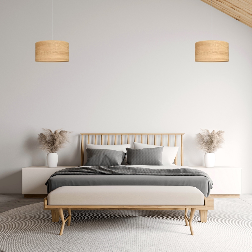Luster na sajli ALBA 1xE27/15W/230V pr. 45 cm braon/crno