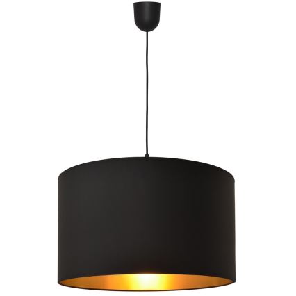Luster na sajli ALBA 1xE27/15W/230V pr. 45 cm crno/zlatna