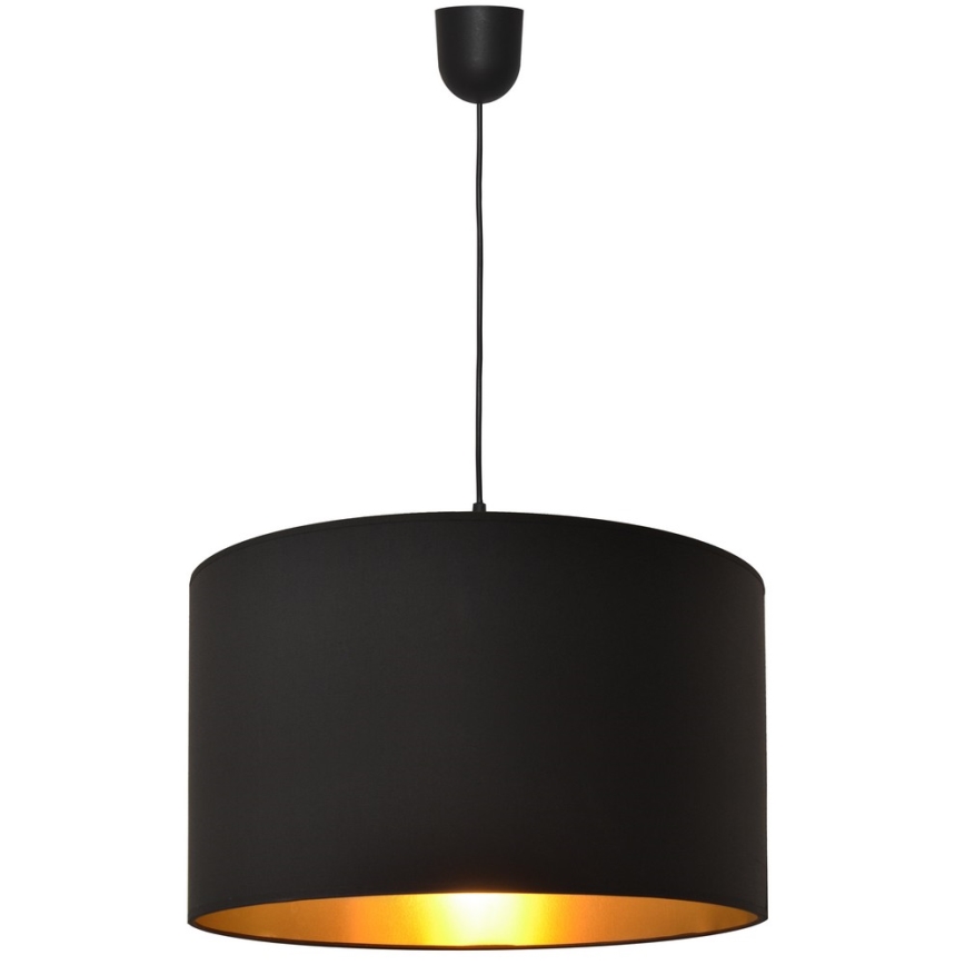 Luster na sajli ALBA 1xE27/15W/230V pr. 45 cm crno/zlatna
