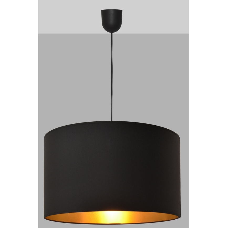 Luster na sajli ALBA 1xE27/15W/230V pr. 45 cm crno/zlatna