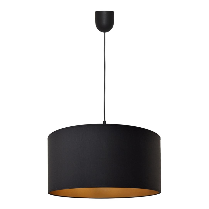 Luster na sajli ALBA 1xE27/15W/230V prečnik 40 cm crna/zlatna