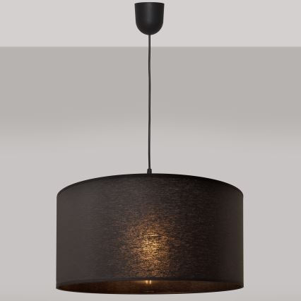 Luster na sajli ALBA 1xE27/15W/230V prečnika 40 cm crna