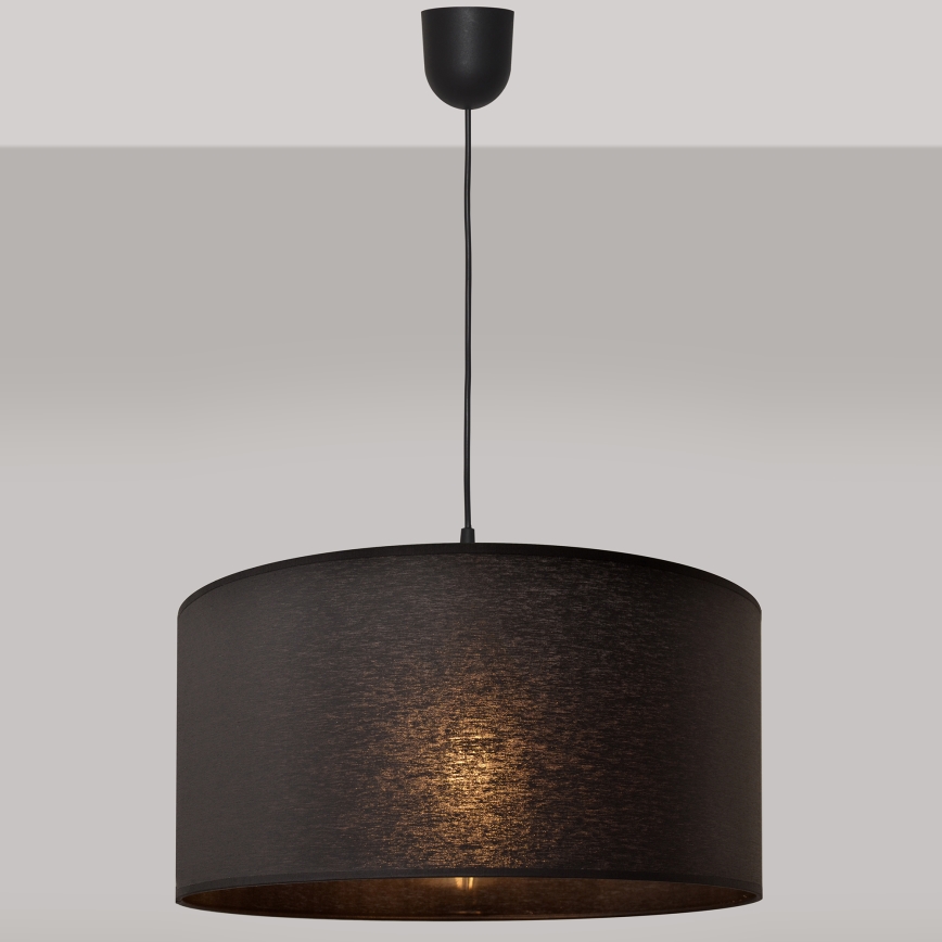 Luster na sajli ALBA 1xE27/15W/230V prečnika 40 cm crna