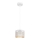 Luster na sajli ALDO 1xE27/60W/230V pr. 15 cm bela