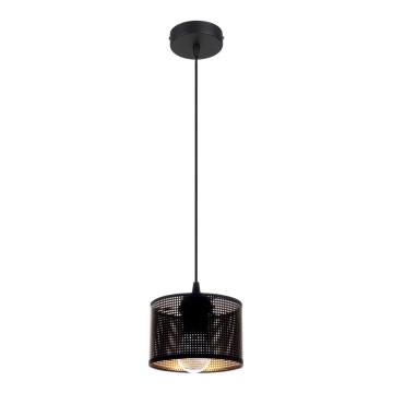 Luster na sajli ALDO 1xE27/60W/230V pr. 15 cm crno