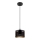 Luster na sajli ALDO 1xE27/60W/230V pr. 15 cm crno
