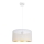 Luster na sajli ALDO 1xE27/60W/230V pr. 40 cm bela