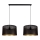 Luster na sajli ALDO 2xE27/60W/230V crno