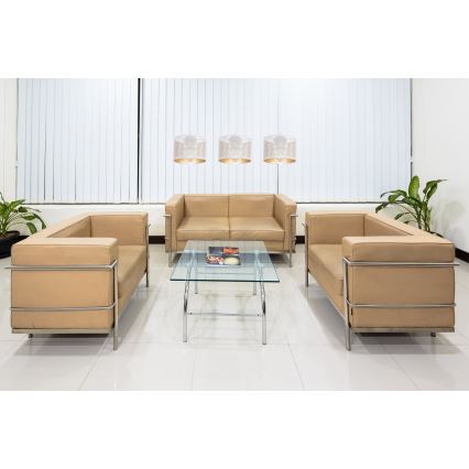 Luster na sajli ALDO 3xE27/60W/230V bela