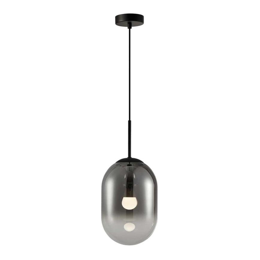 Luster na sajli ALIAS 1xE14/40W/230V pr. 24 cm crno/sivo