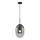 Luster na sajli ALIAS 1xE14/40W/230V pr. 24 cm crno/sivo