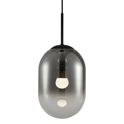 Luster na sajli ALIAS 1xE14/40W/230V pr. 24 cm crno/sivo